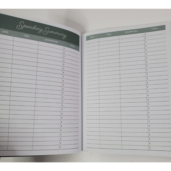 Pen + Gear Budget Planner 80 Sheets green monthly planner - Picture 7 of 9